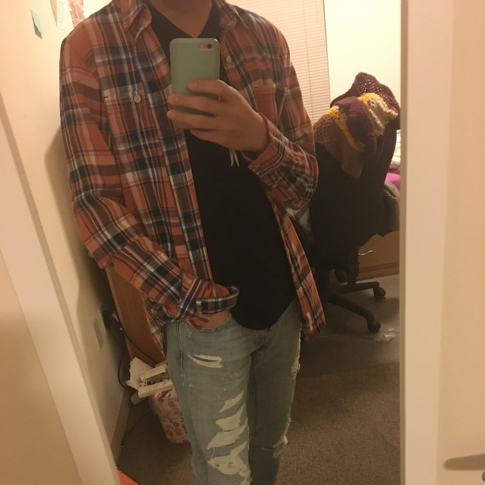 Lucky Brand's Orange Flannel